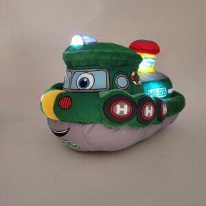 HESS Tugboat Plush Musical & Lights My First Hess Tug Boat 2023 TESTED & WORKS